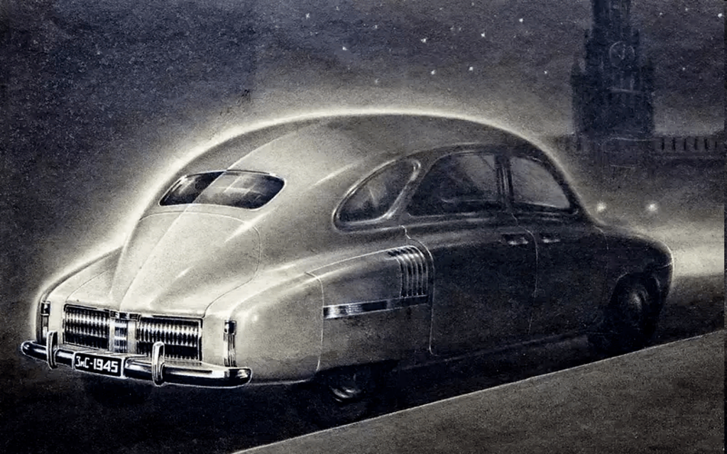 Moskva, project of rear engine limousine from USSR. It started in 1941 and lasted till 1949, but was replaced with ZIS limousines.png