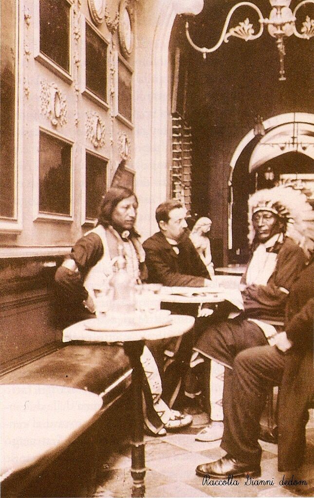 Buffalo Bill in Rome at Caffè Greco, 1890.jpg