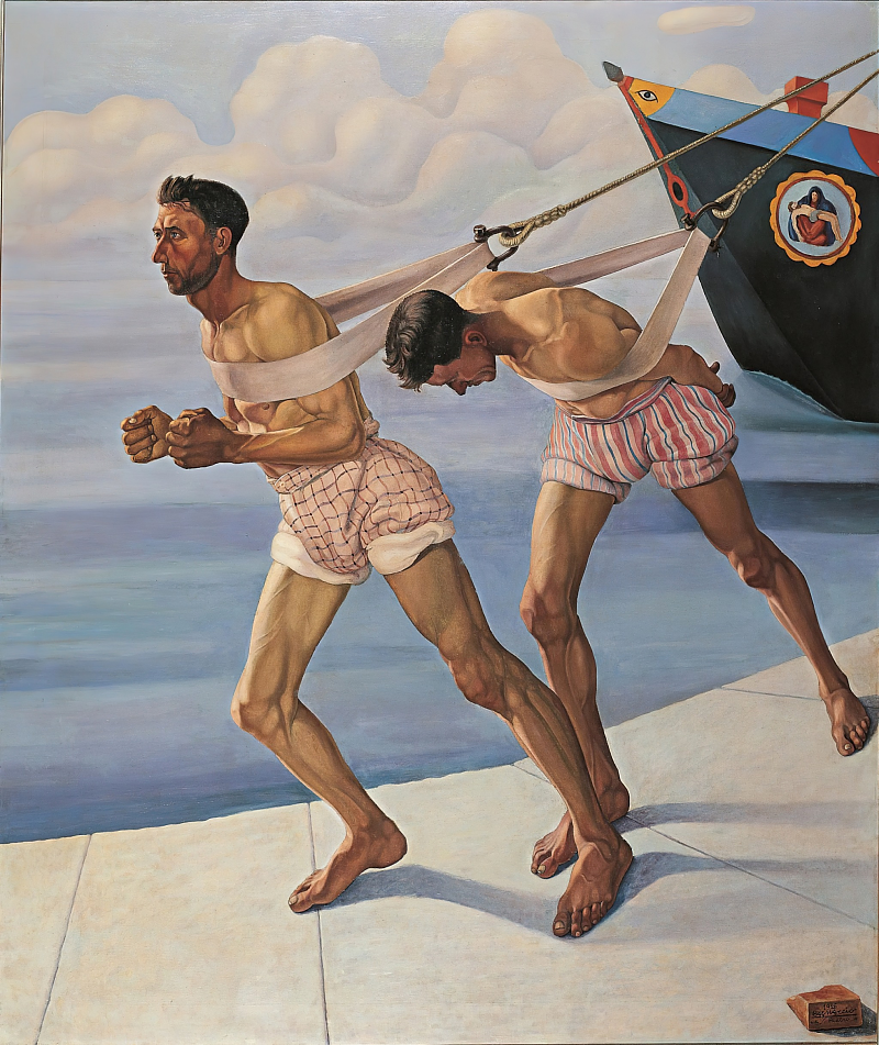 L'Alzana (the towrope) - Cagnaccio di San Pietro, 1926.png