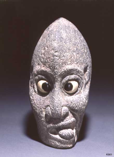 A Veracruz hacha from Mexico, made of stone, shell and obsidian. 100-1000 CE.jpg