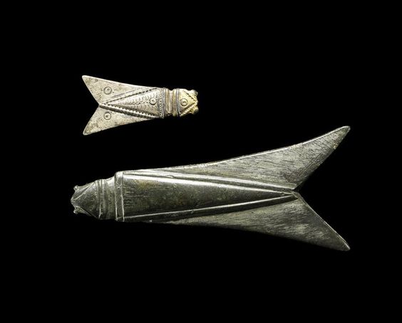 Roman cicada brooches. Objects dated back to 4th-5th century CE.jpg