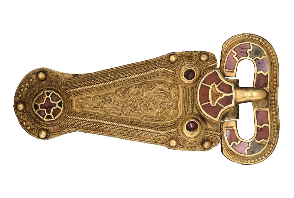 Anglo Saxon brooch from Sutton Hoo at the British Museum.jpg