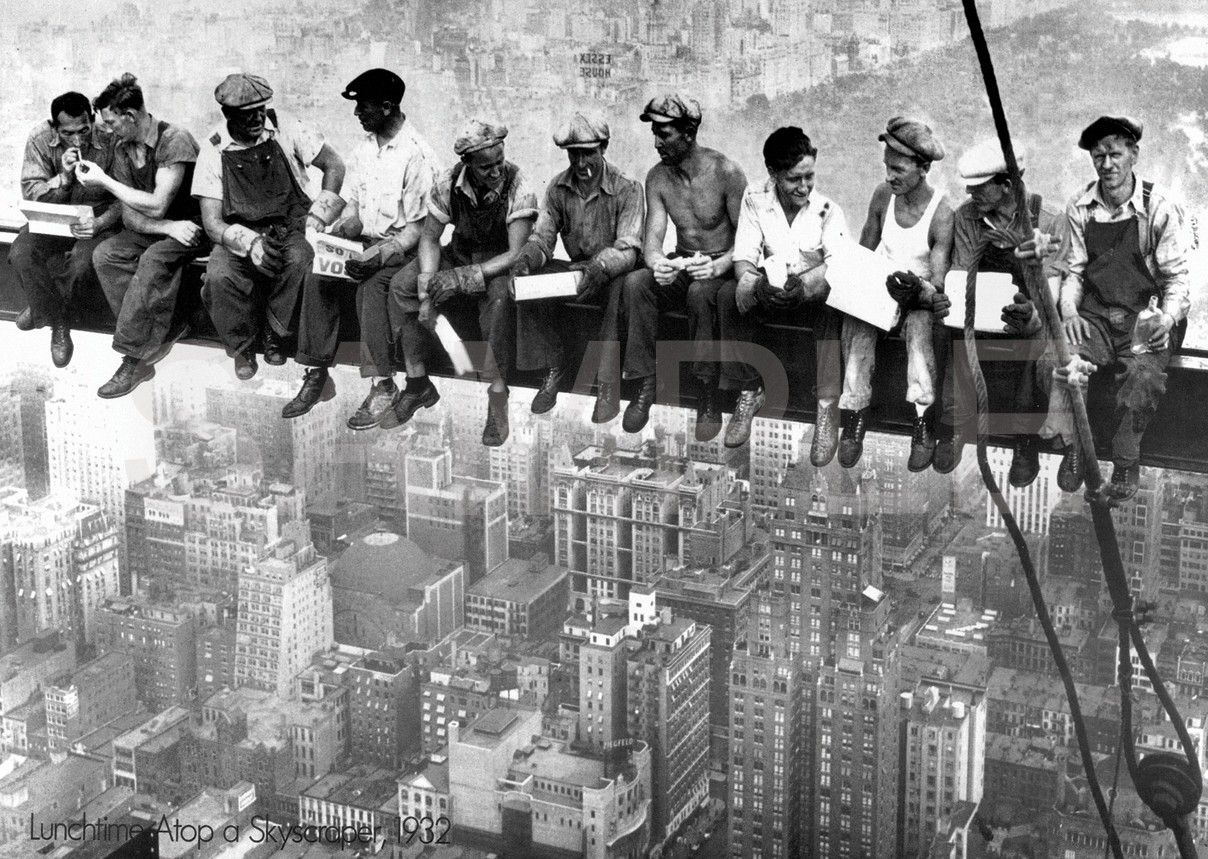 Lunch atop a Skyscraper  by Charles C Ebbets, 1936.jpg
