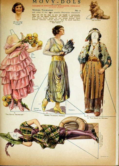 Cut-out 'Movy-Dolls' from a 1919 issue of Photoplay Magazine. Norma Talmadge.png