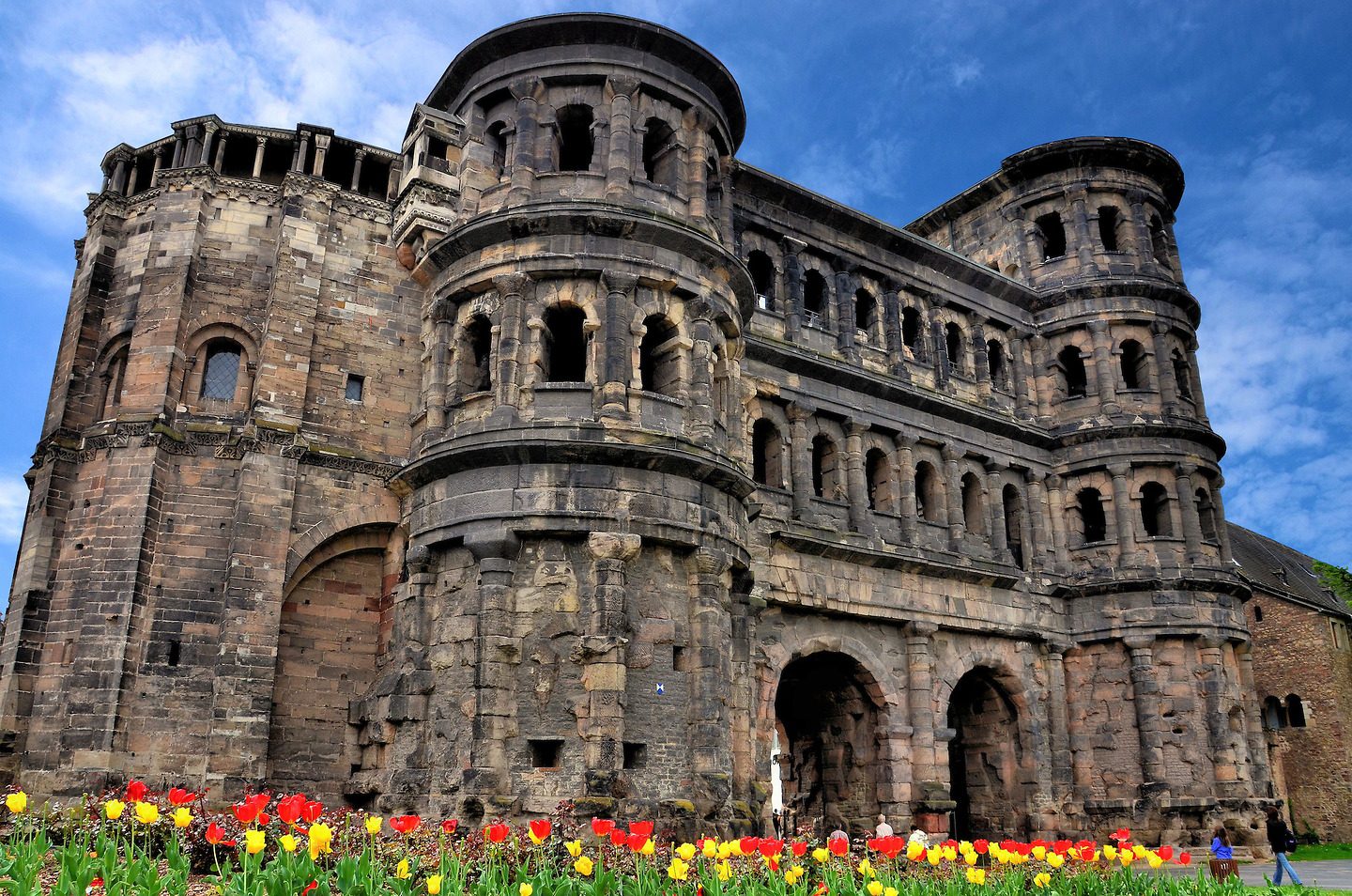 The Roman Porta Nigra - The Black Gates in Trier, Germany, built in 170 A.D..jpg