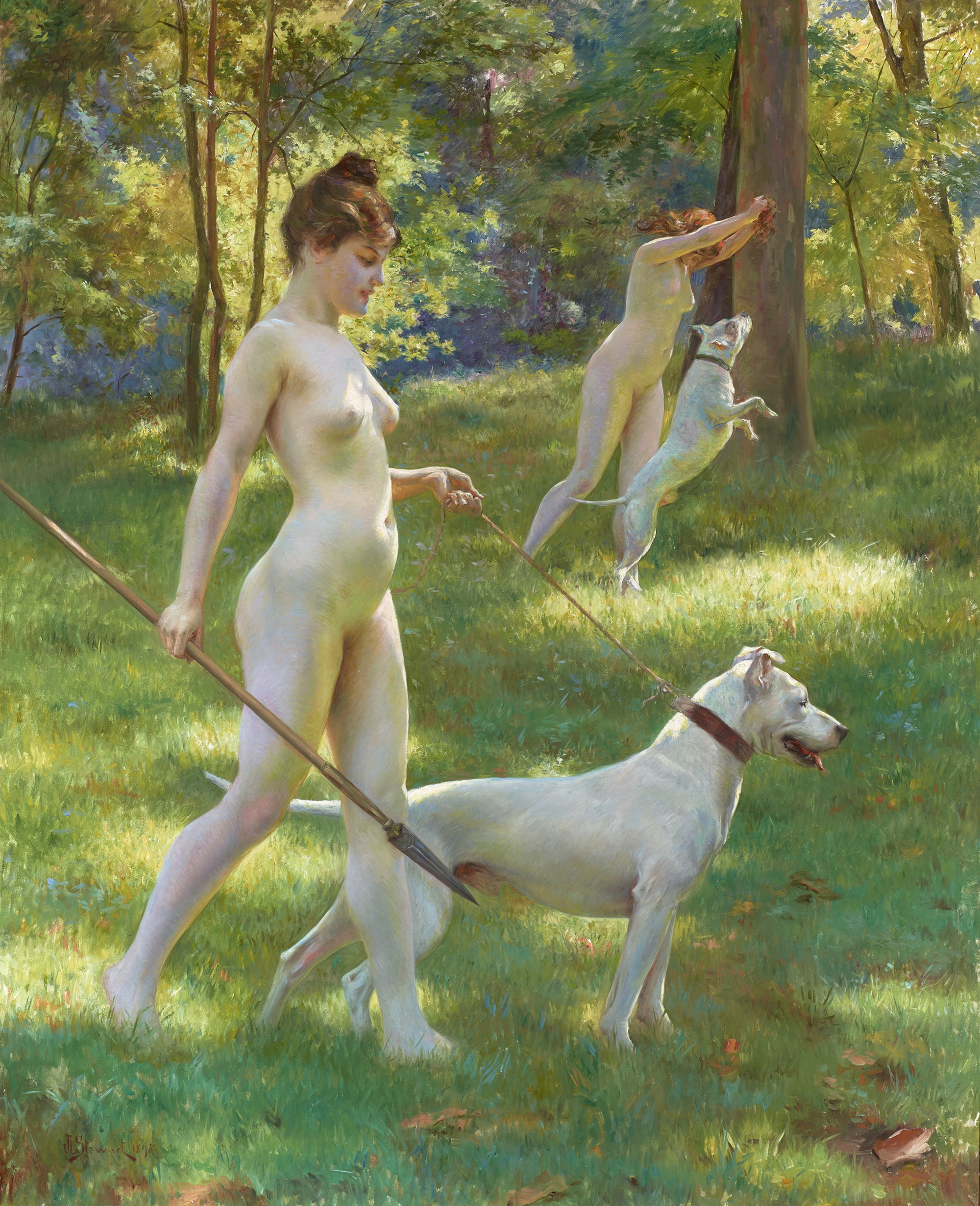 Julius LeBlanc Stewart, Nymphs Hunting, 1898.jpg