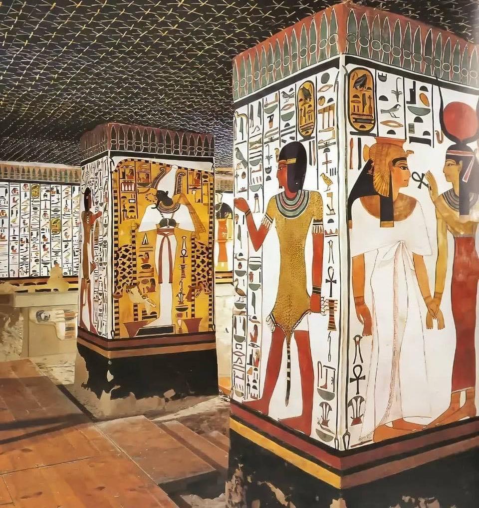 The 3,200-year-old tomb of Queen Nefertari. The paintings are considered to be the best-preserved and most eloquent decorations of any Egyptian burial site.jpg