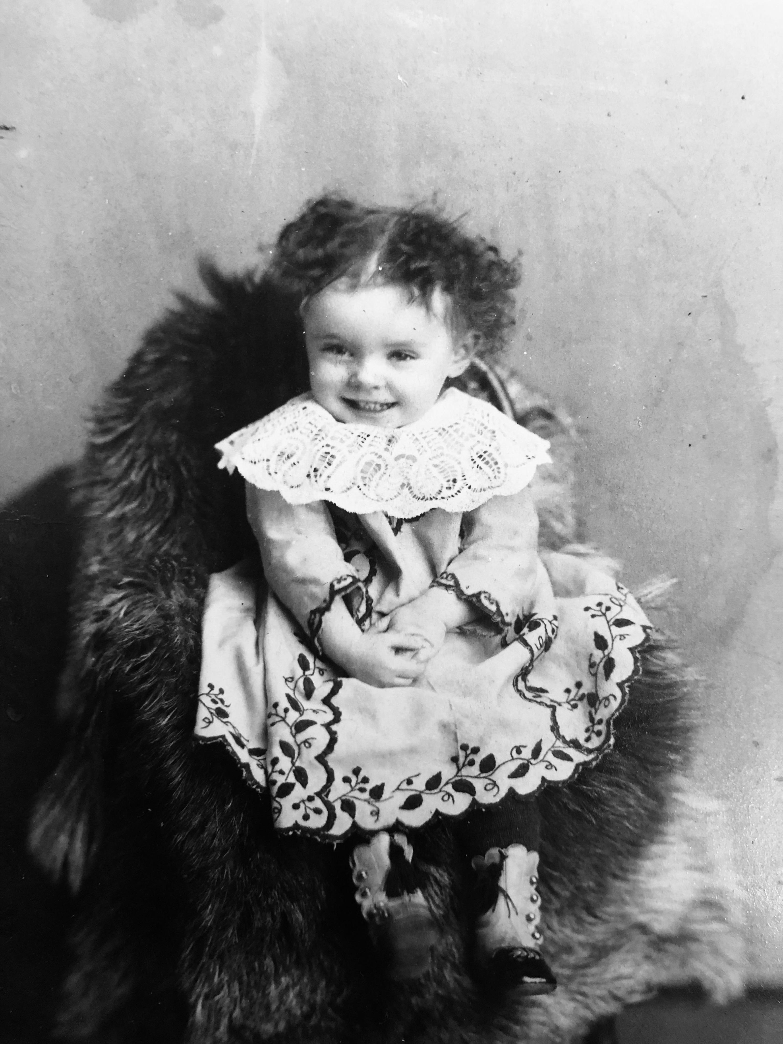 My grandmother at one year old, 1884.jpg