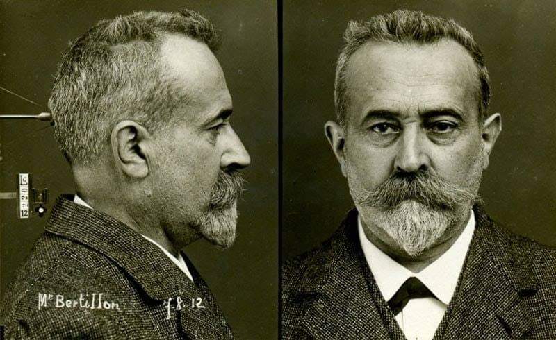 1912 Mugshot of Alphonse Bertillon, Inventor of the mugshot.jpg