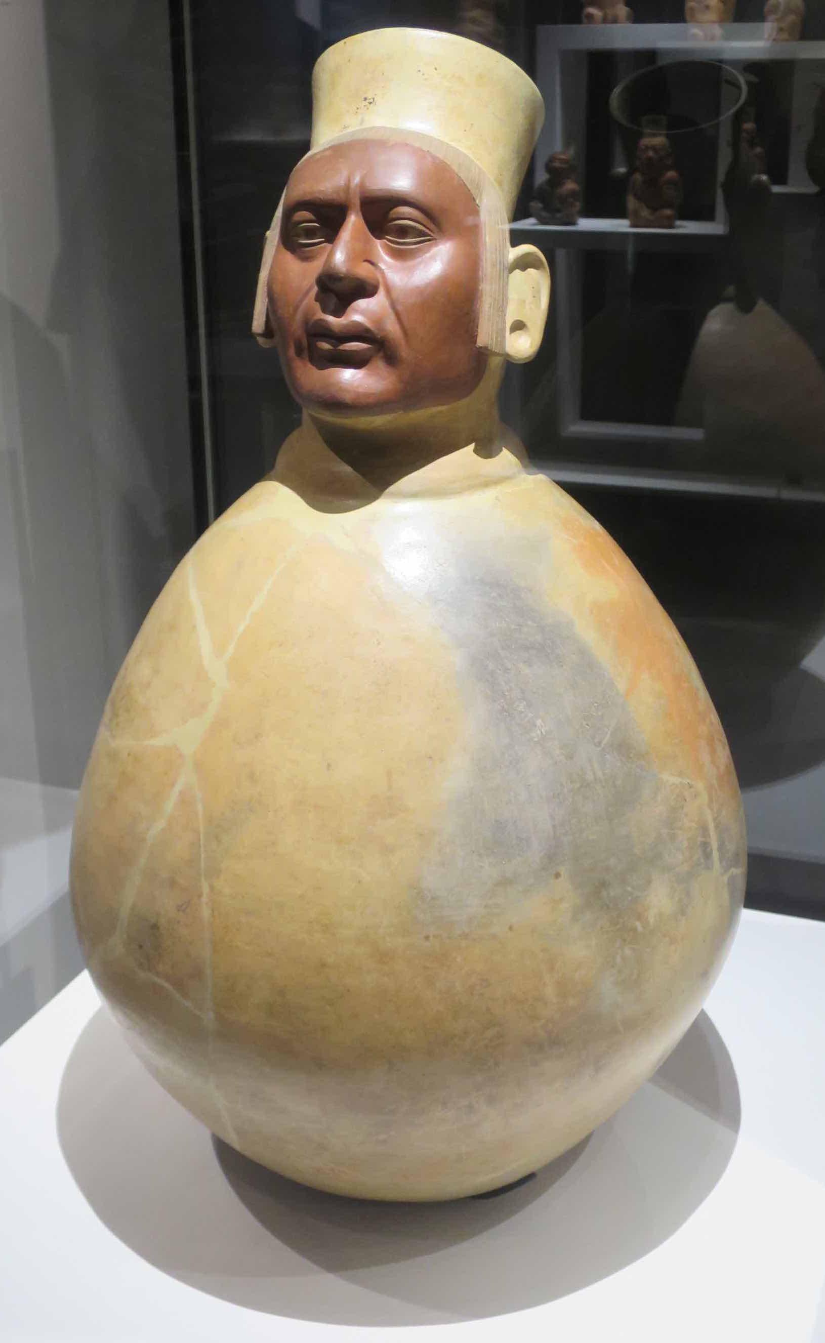 A Moche portrait vessel from Peru. Fired clay, 100-700 CE.jpg