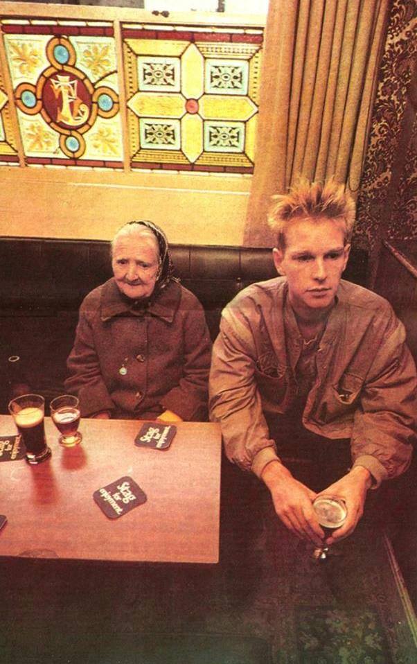 Andy Fletcher from Depeche Mode at the Hill 16 Pub, Dublin, 1983.jpg