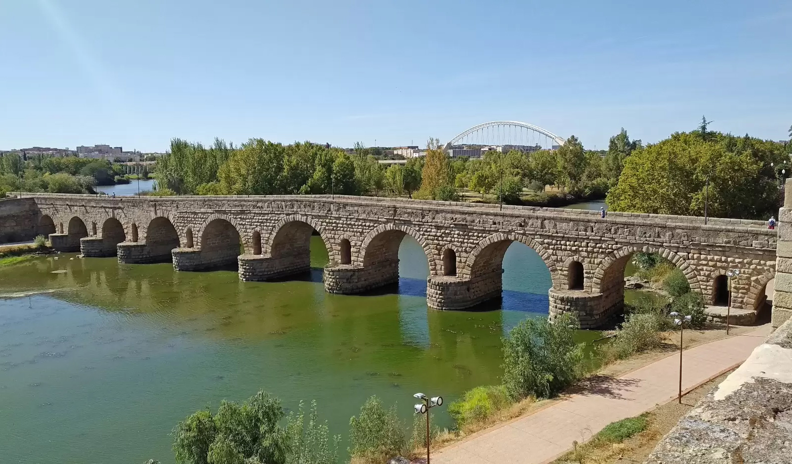 the Roman Bridge (Puente Romano) in Mérida, Spain, still standing after 2000 years.jpg