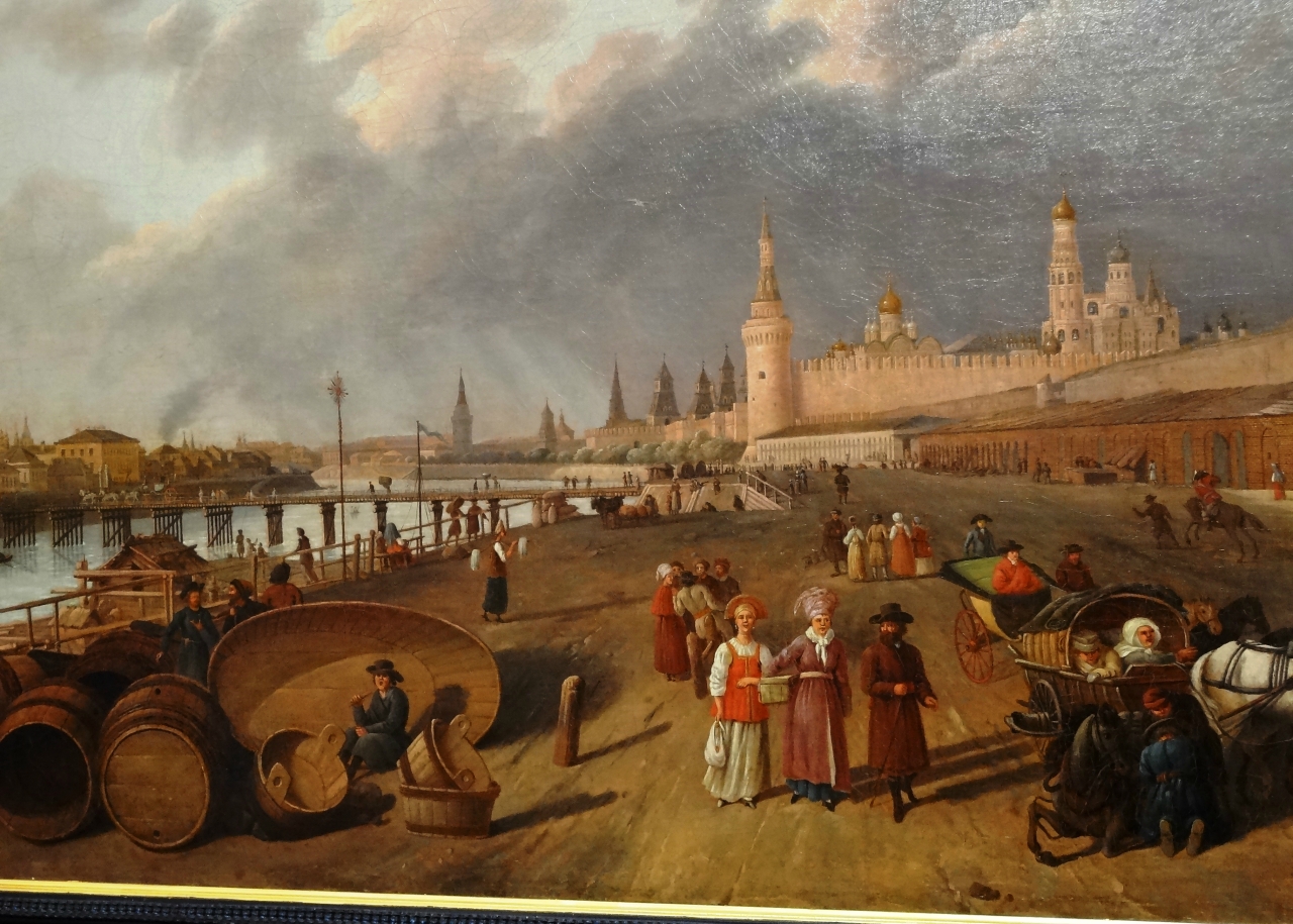 Дилбарт. Вид на Москворецкий мост и Кремль.1796.jpg