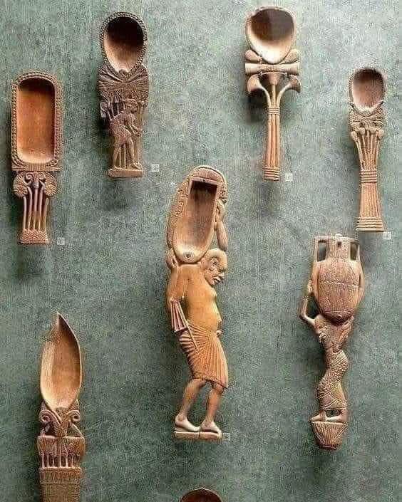 Ancient Egyptian spoons dating back to 1500 - 2000 BC.jpg