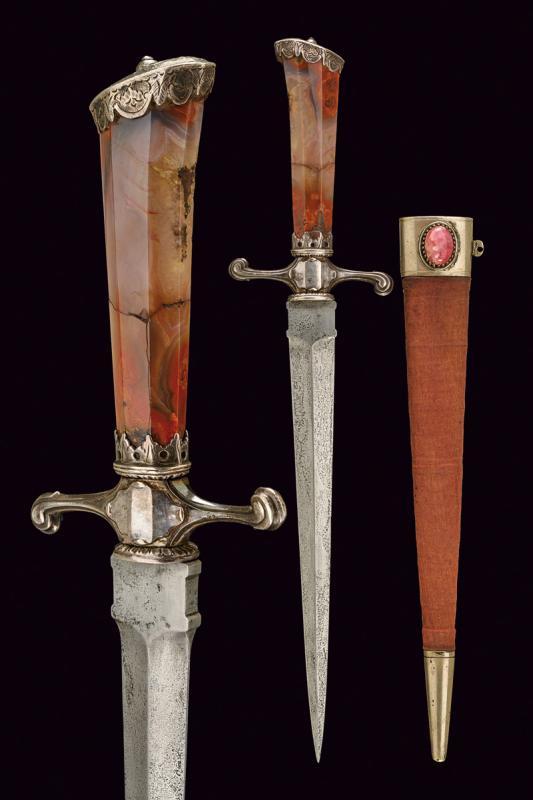 Agate-hilted French dagger, dated to the 1200's. from Czerny’s International Auction House.jpg