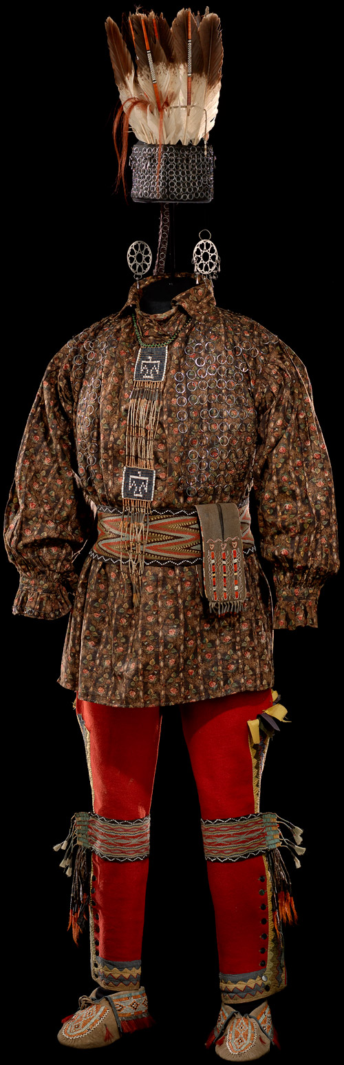 Anishinaabe outfit collected by the British Lieutenant Andrew Foster during his military service in North America. C. 1790.jpg