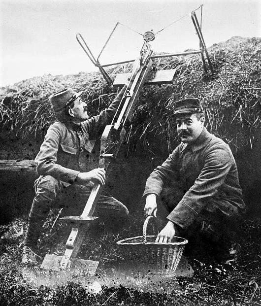 Sauterelle, a WWI French crossbow that would launch grenades across no-man’s land and into enemy trenches.jpg