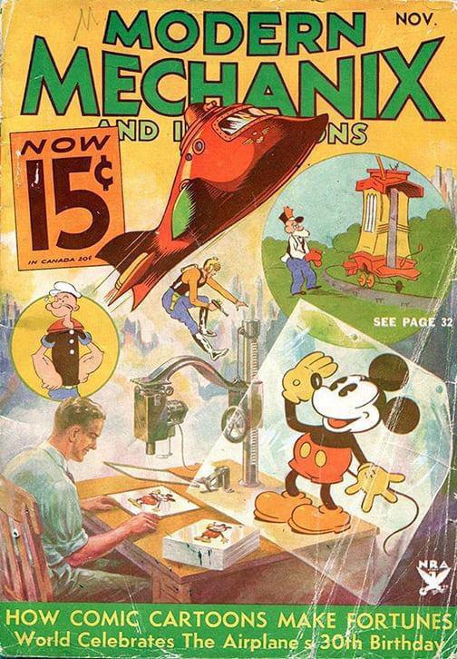 Modern Mechanix and Inventions, Nov. 1933. This magazine eventually became Mechanix Illustrated, a Fawcett Publication.jpg