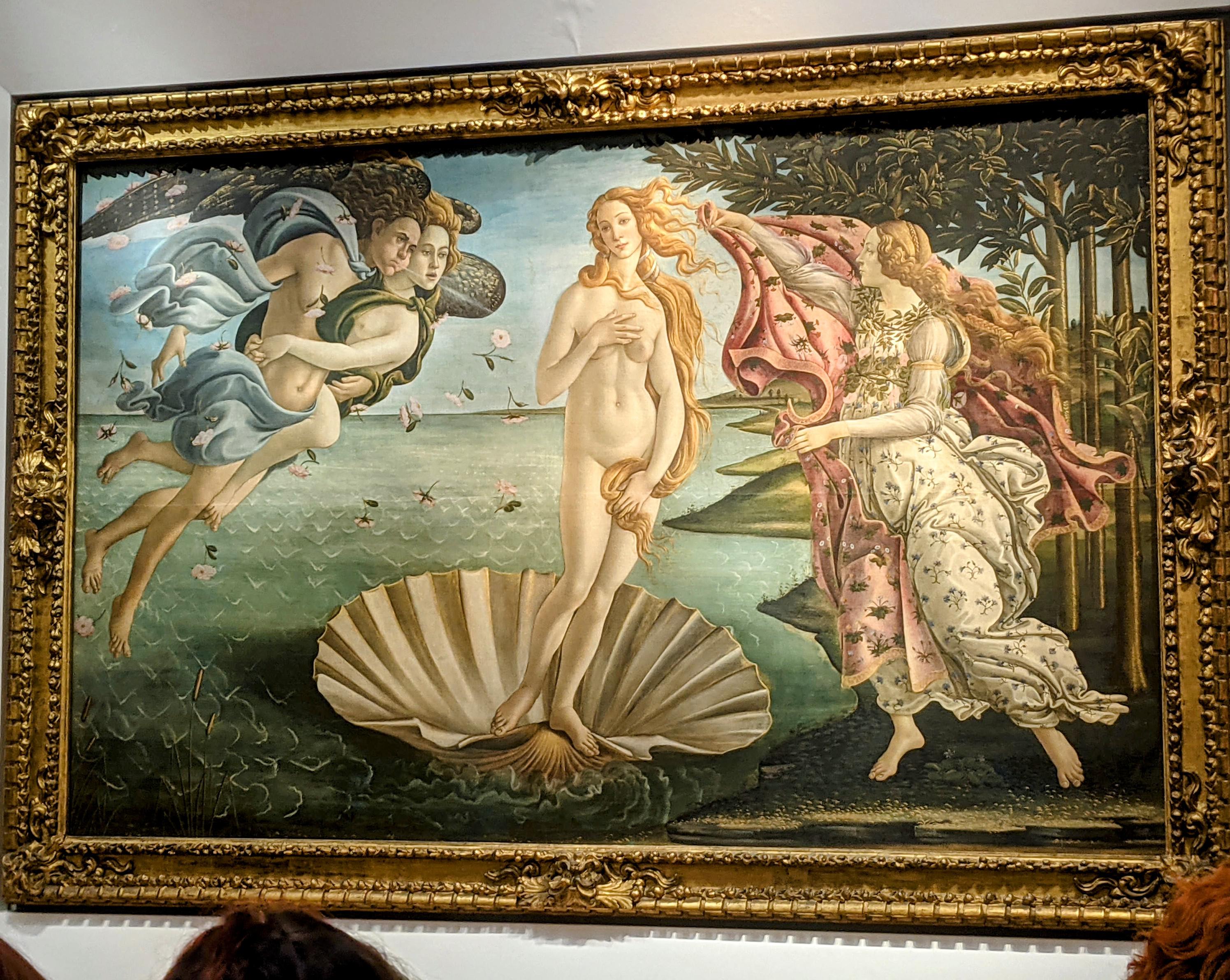 Birth of Venus by Botticelli. ~1480 CE, Florence, Italy.jpg