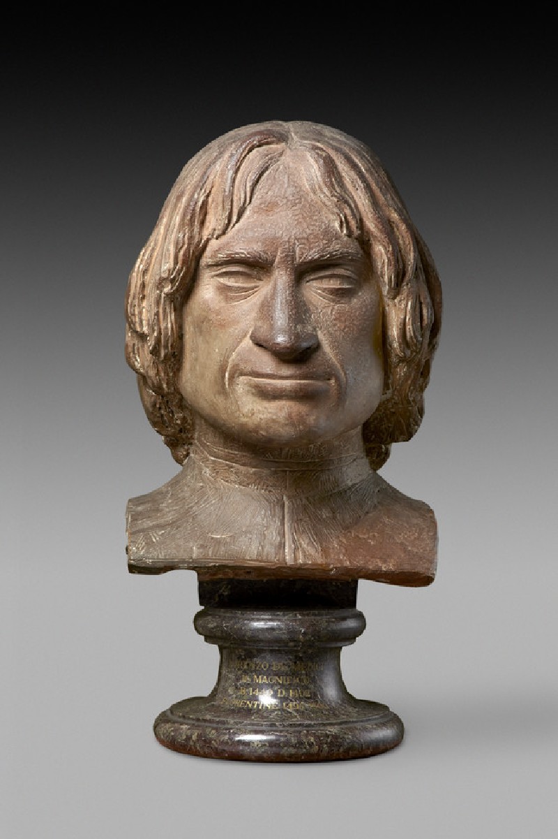 Portrait bust of Lorenzo de' Medici, made in the workshop of Antonio Benintendi in the early 16th century.jpg