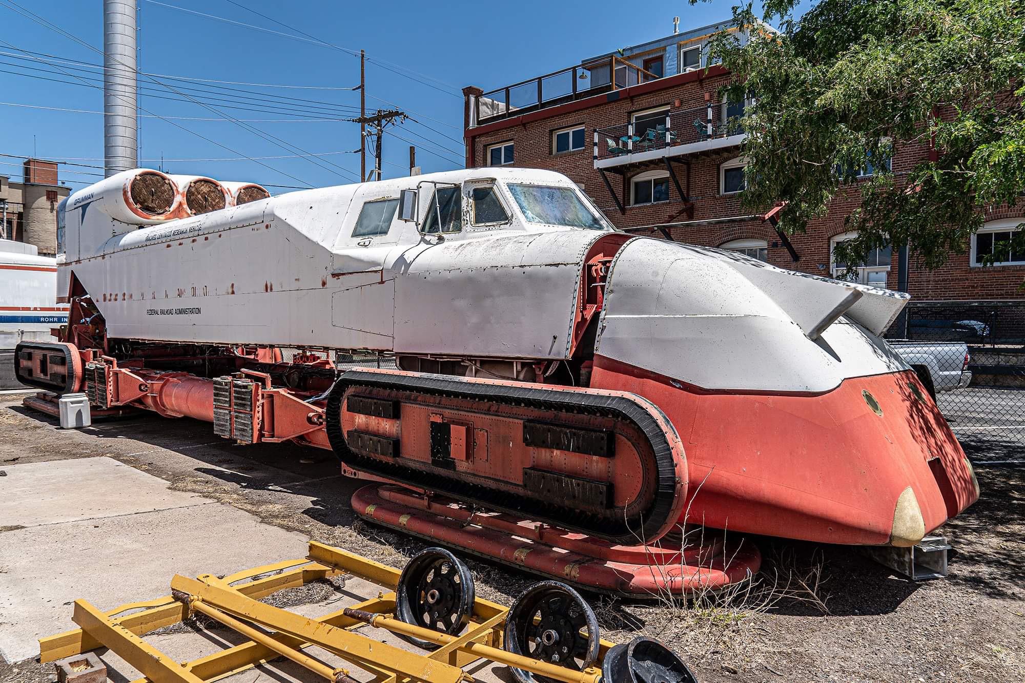 One of the experimental 70s era hovertrain prototypes found in Colorado.jpg