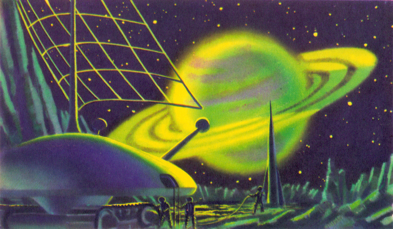 Saturn from Titan. A. Sokolov 1963.png