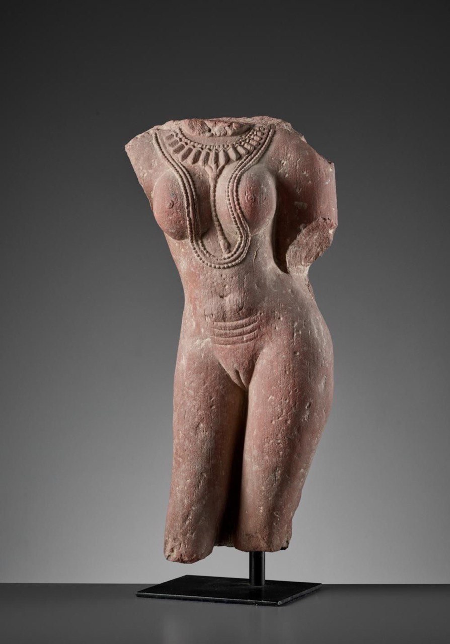 Sandstone Sculpture - Female Torso , India, 950 AD.jpg