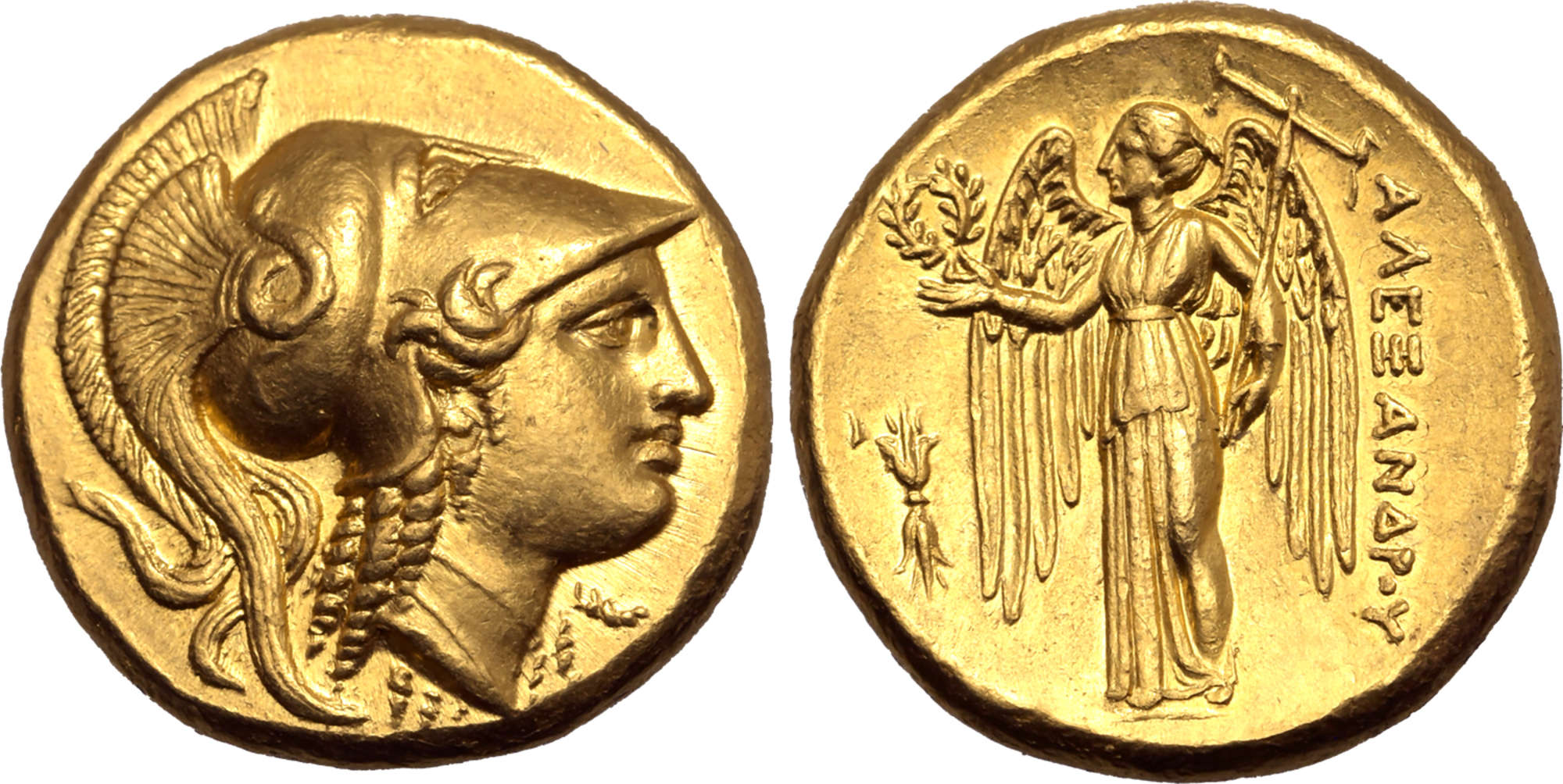 Distater of Alexander the Great, Amphipolis Mint (325-323 BC). Athena to right.jpg