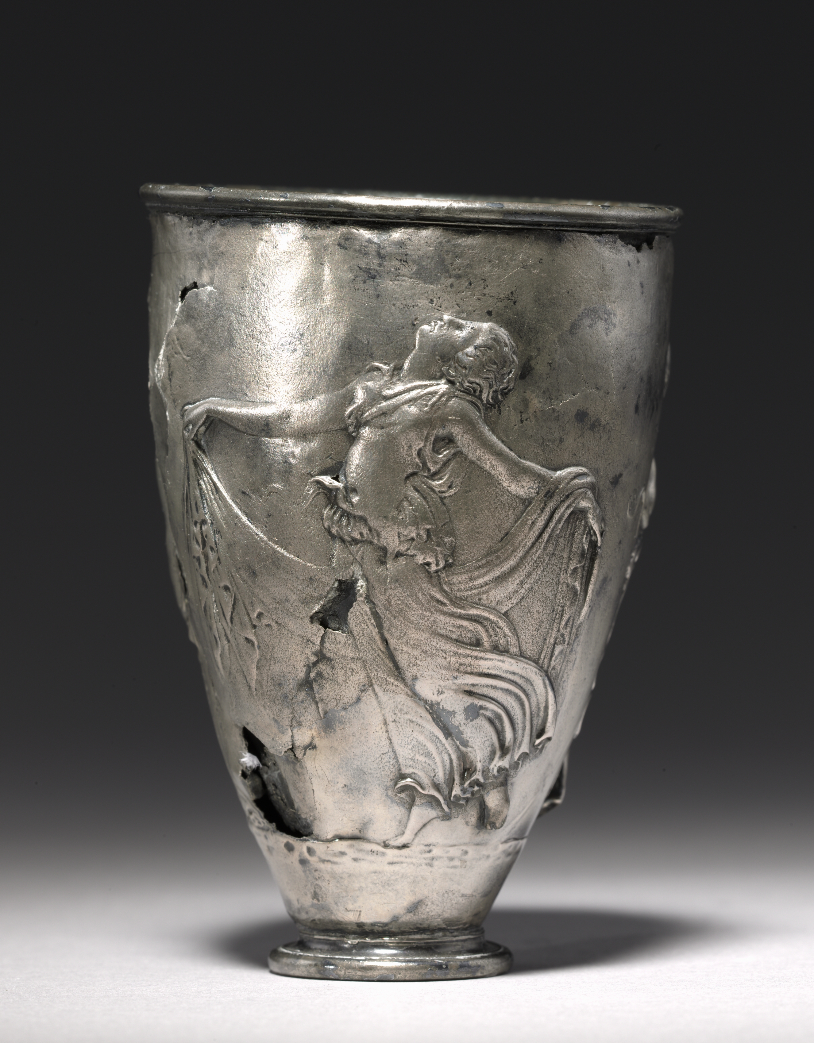 Ancient Roman silver cup known as the Vicarello Goblet, c. 25 BCE - 25 CE.jpg