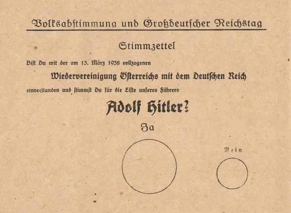 Bulletin of Austrian Anschluss referendum in 1938.jpg