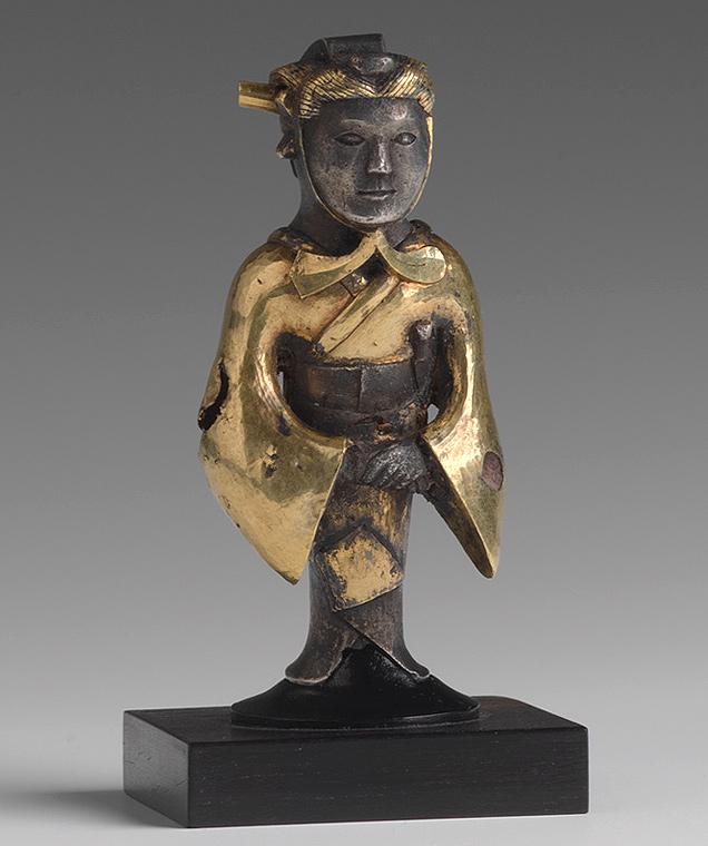 Silver figurine with gilded clothing. China, State of Qin, 4th-3rd century BC.jpg