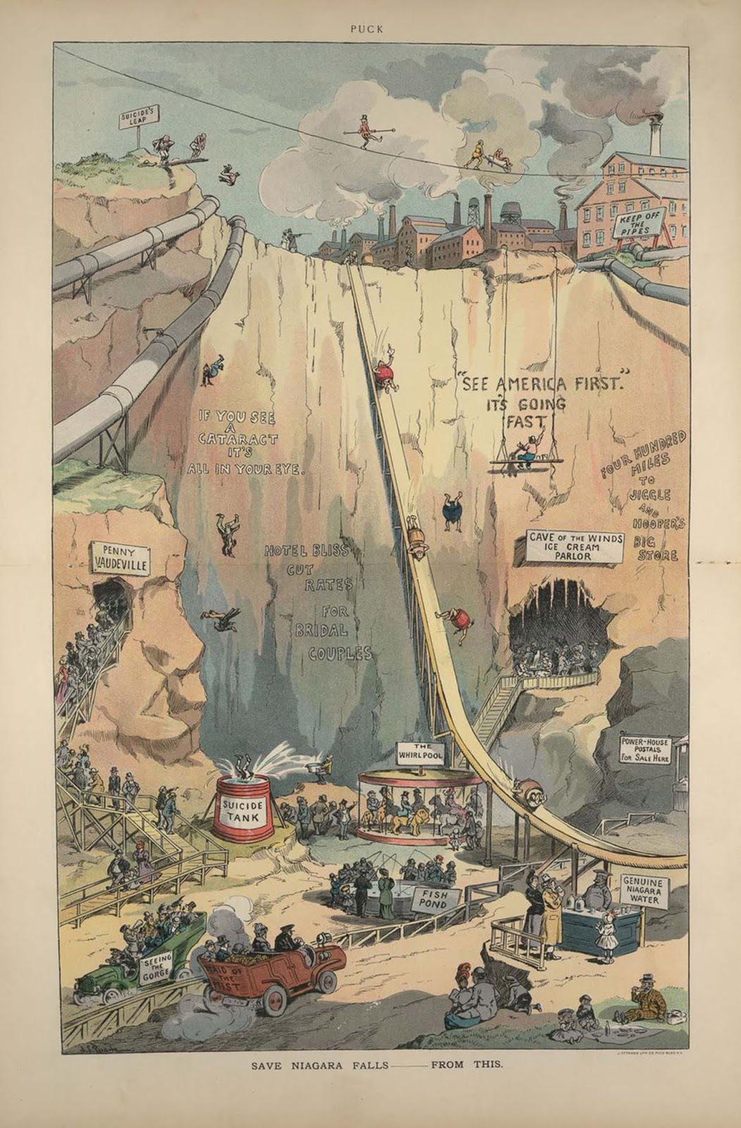 A satirical Puck illustration aimed at preserving Niagara Falls. 1906.jpg
