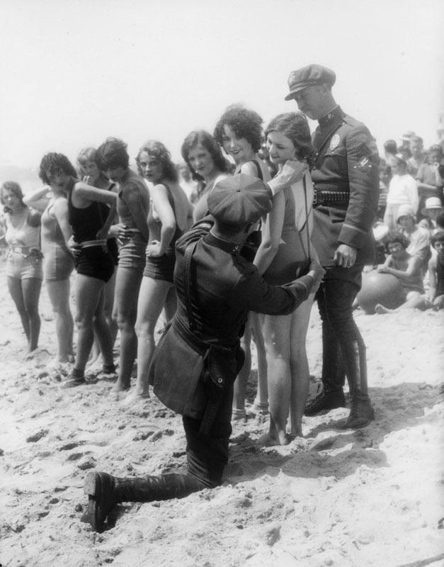 1929 - Bathing suit police - beach censors enforcing modesty at Venice Beach, Cal..jpg