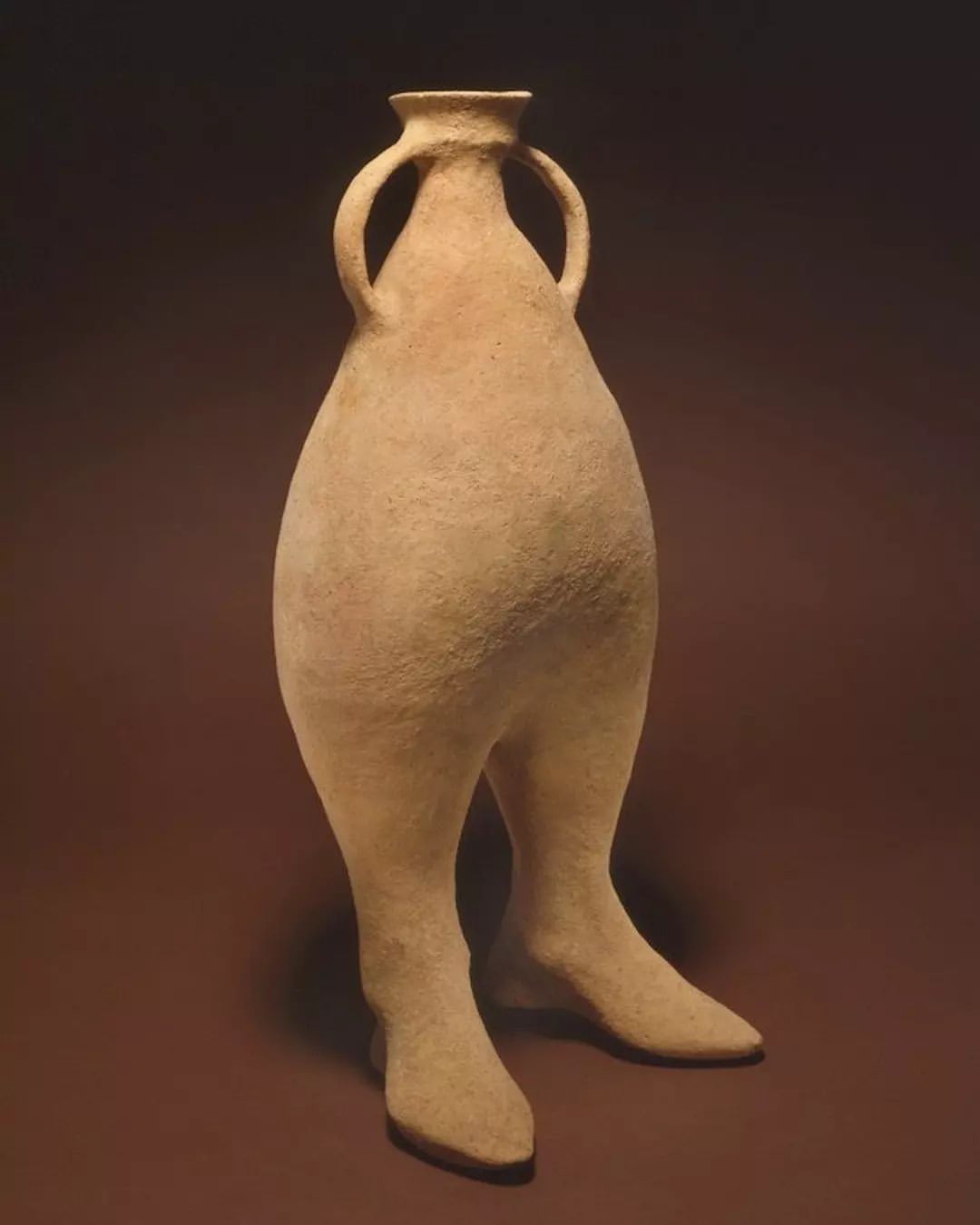 This two-footed vessel is from Iran and was dated between 1000-800 B.C.E..jpg