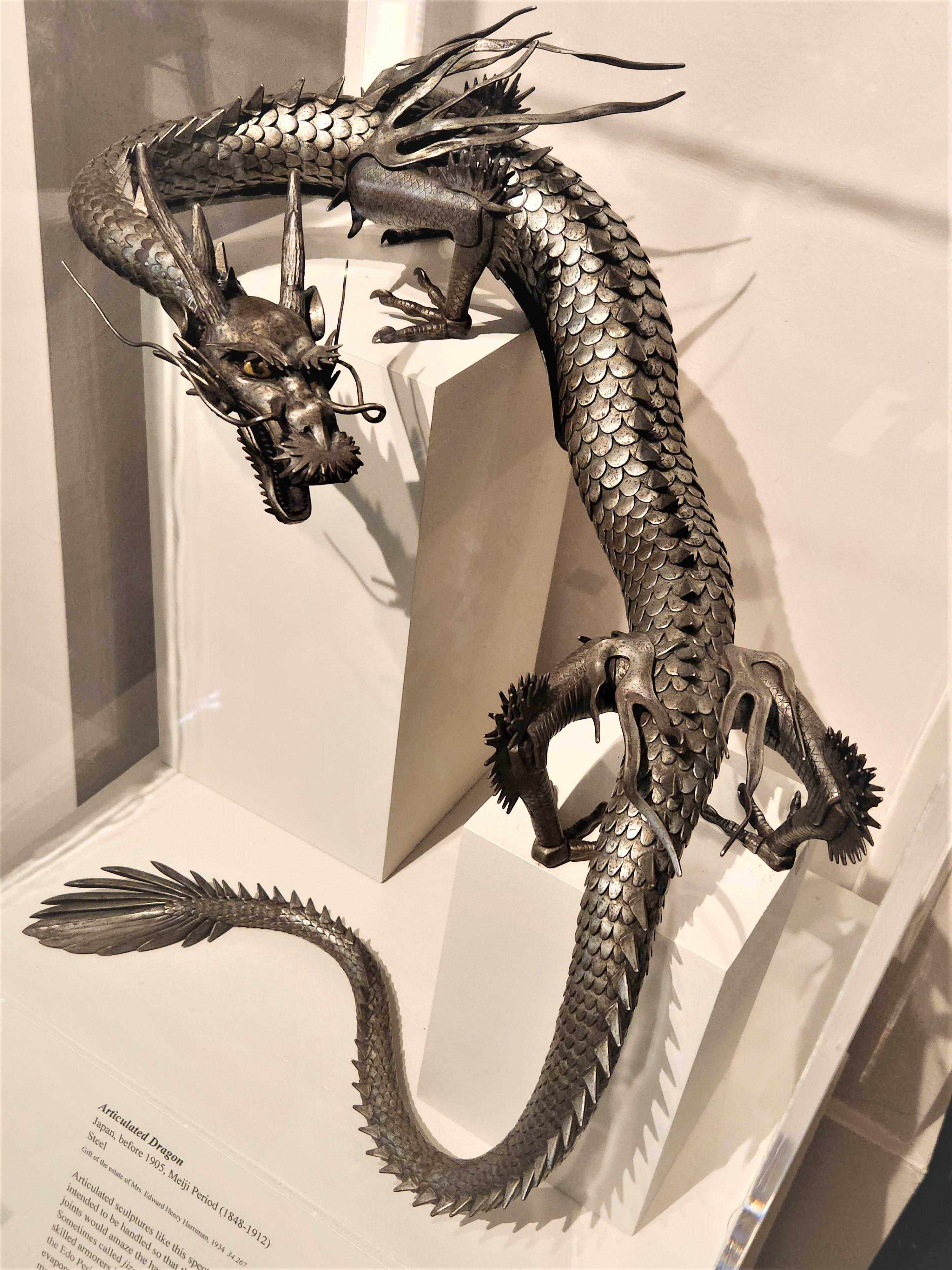 Articulated steel dragon. Meiji era Japanese before 1905 (ca. 1868-1905). Newark Museum of Art collection.jpg
