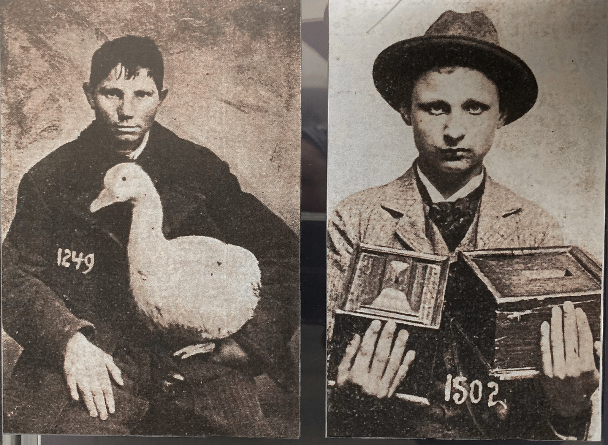 Thieves and their Loot. On display at the Police Museum in Prague.jpg