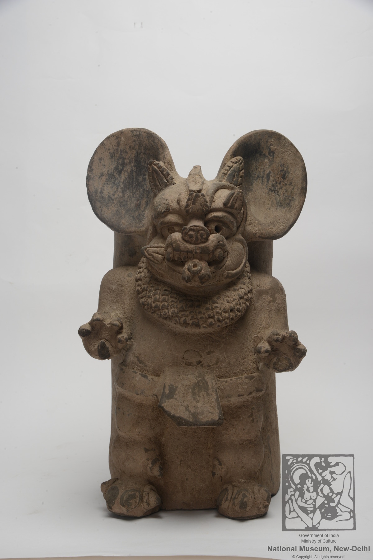 Vessel with a high releif of an animal. 300-900 CE. Zapotec Culture, from Oaxaca, Mexico.jpg