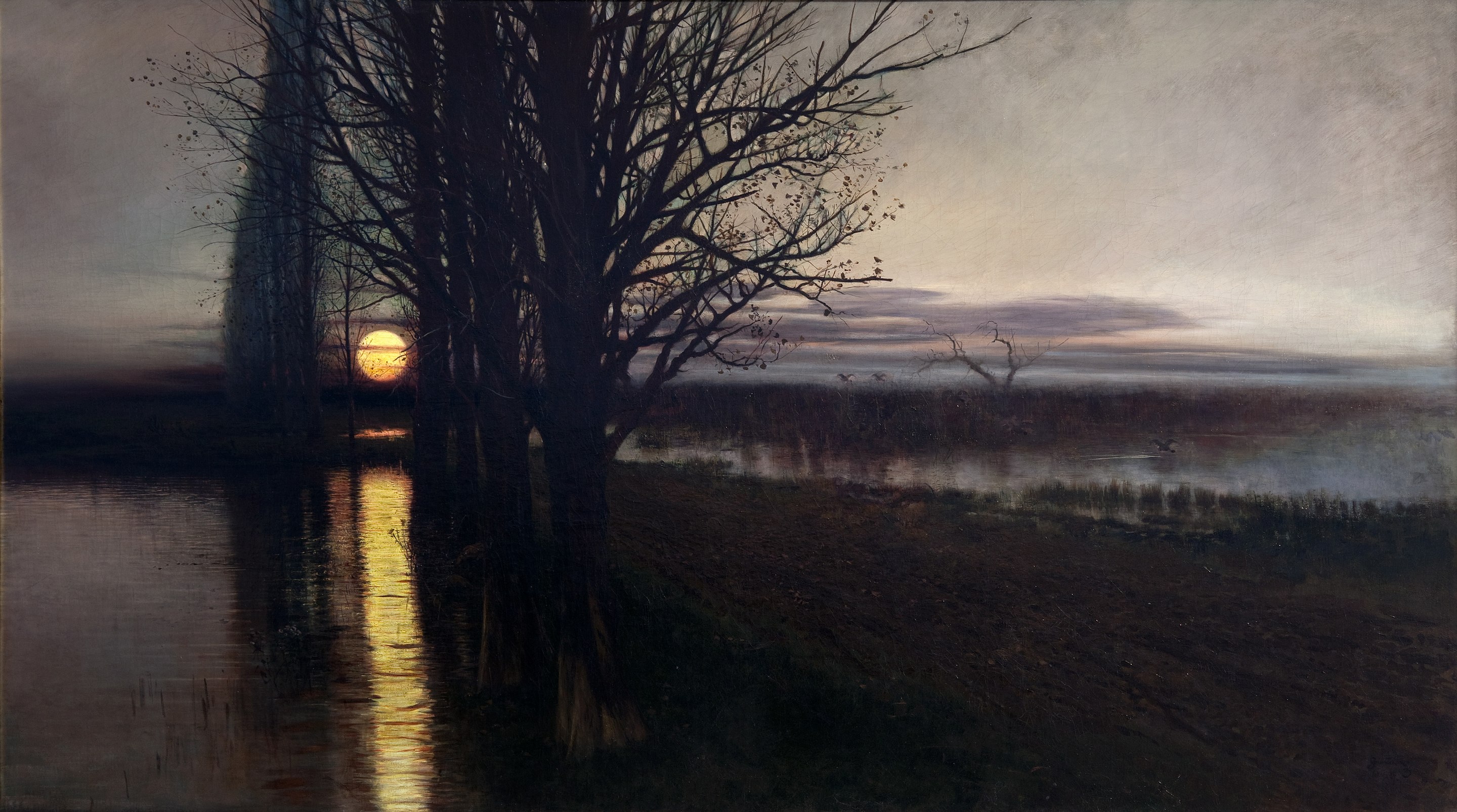 Moonrise, Stanisław Masłowski, 1884, National Museum in Kraków.jpg