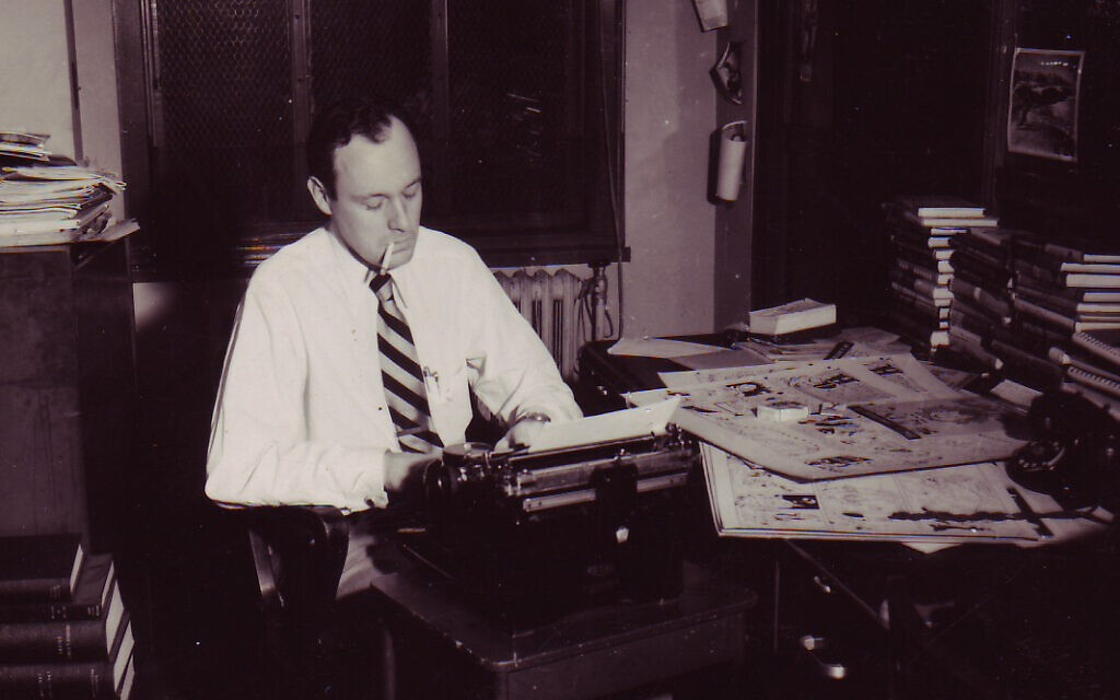 Stan Lee at work c. 1950s (Courtesy of the Stan Lee Papers, Box #177).jpg