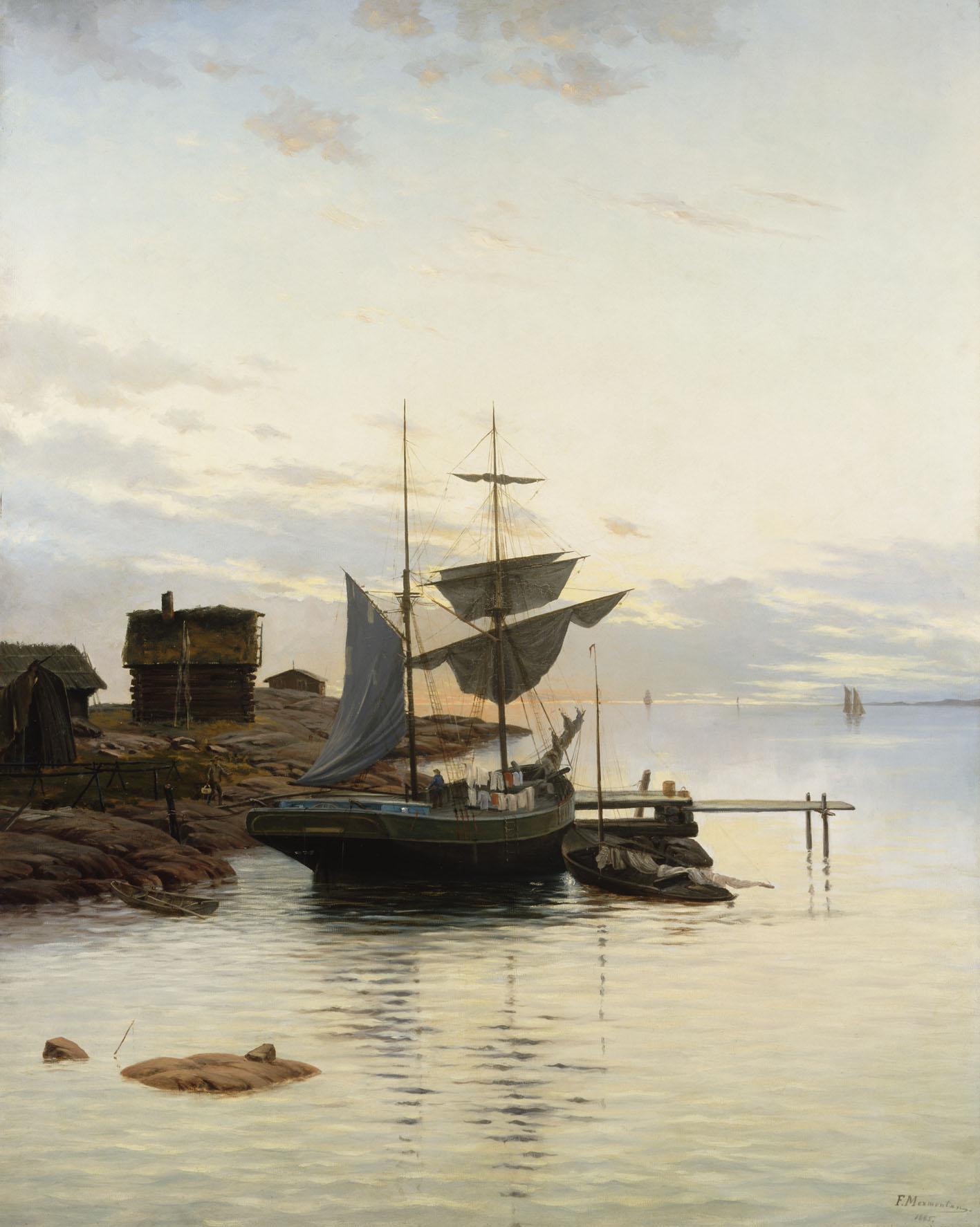 Frans Maexmontan — Seascape, Motif from Hirvisalo (1885).jpg