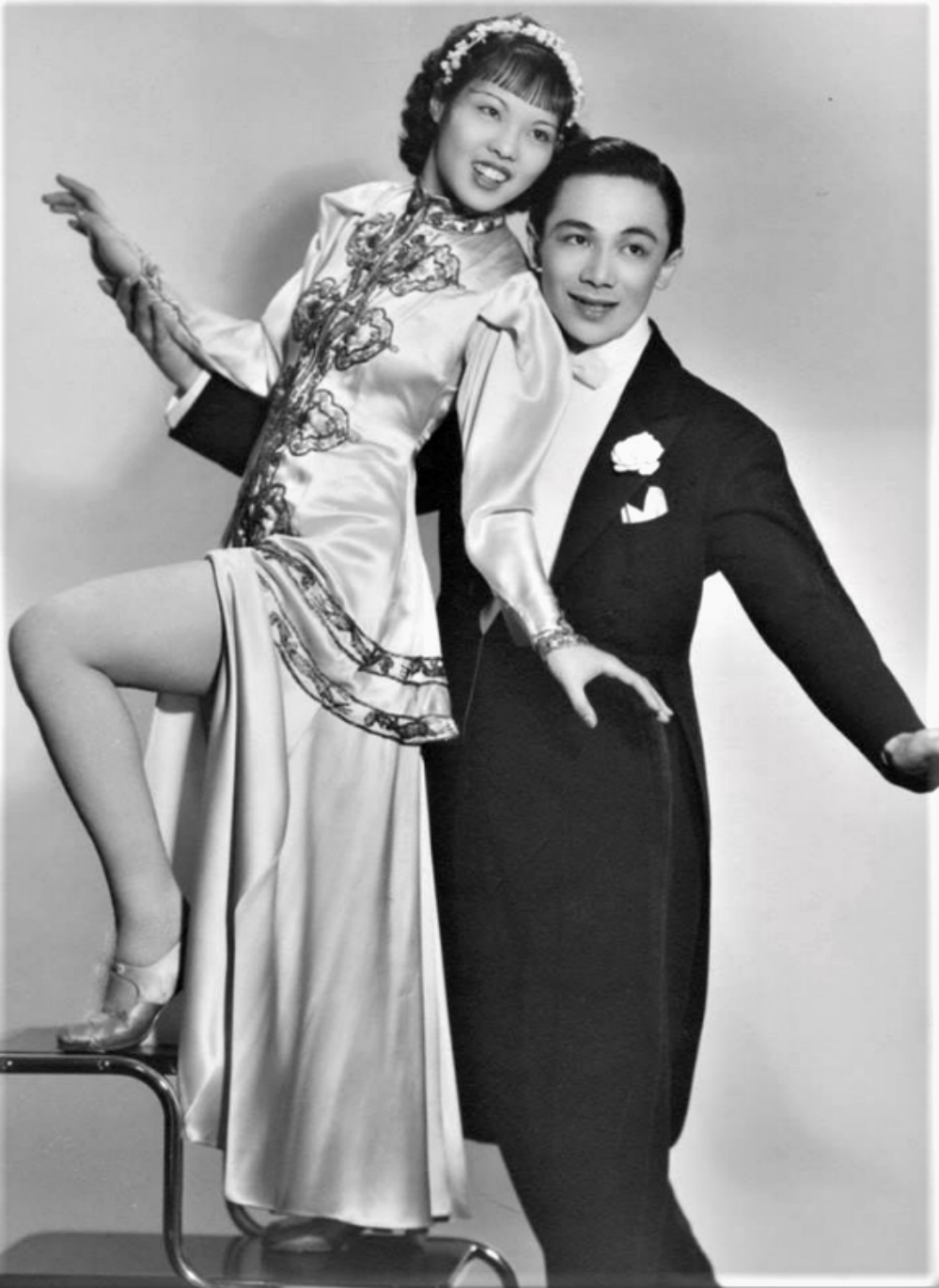 Tap dancing duo Paul Wing and Dorothy Toy, the first Asian-Americans to perform on Broadway. 1930s.png