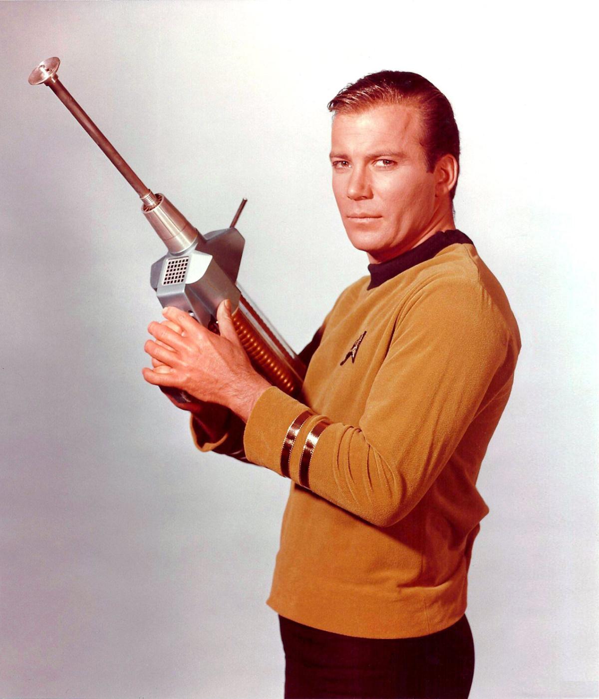When a Phaser is Not Enough, Captain Kirk (William Shatner) with a Phaser Riffle, 1967.jpg