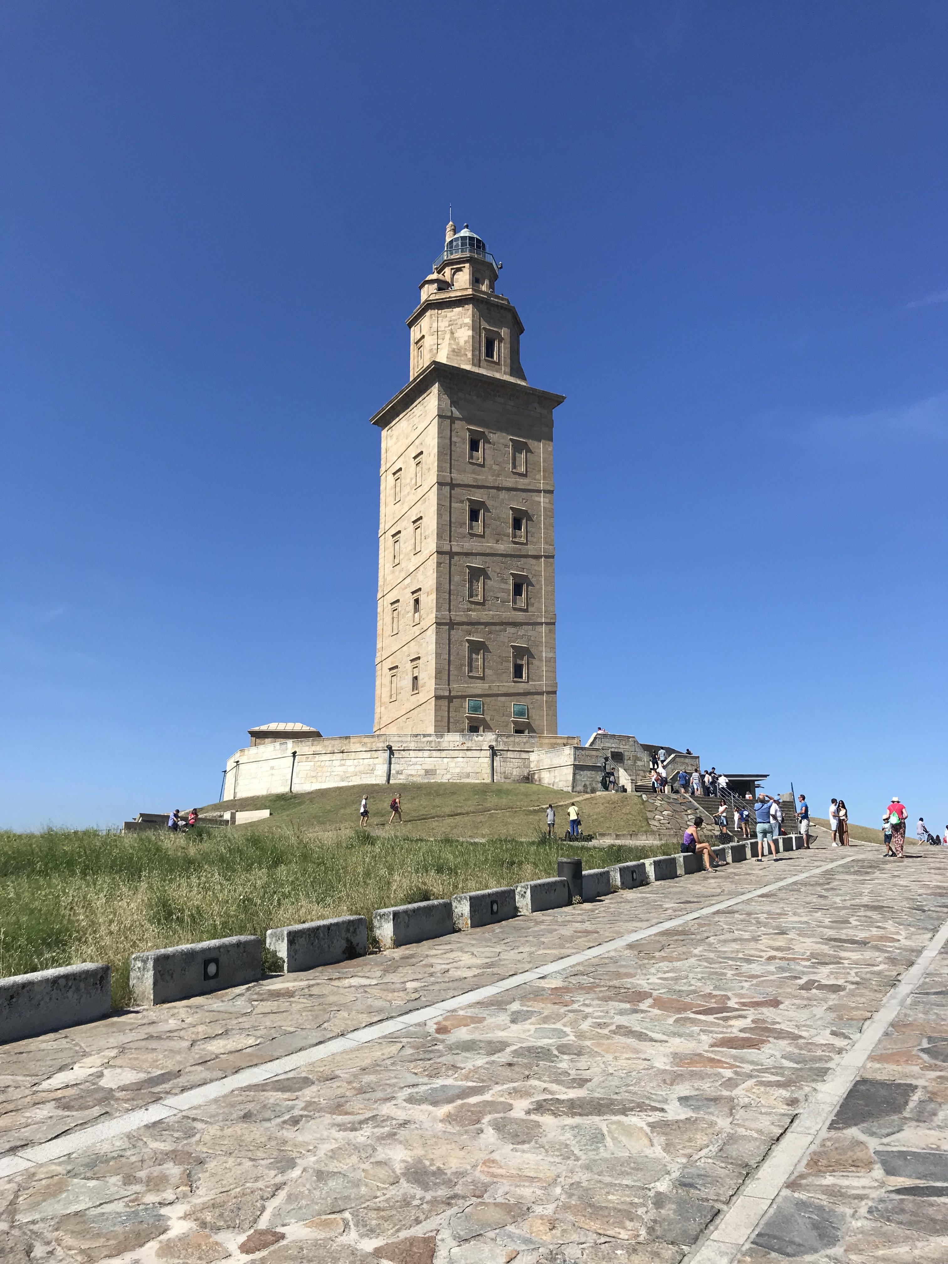 The oldest extant Lighthouse in the world - the Roman 'Tower of Hercules' in Galicia, Spain.jpg