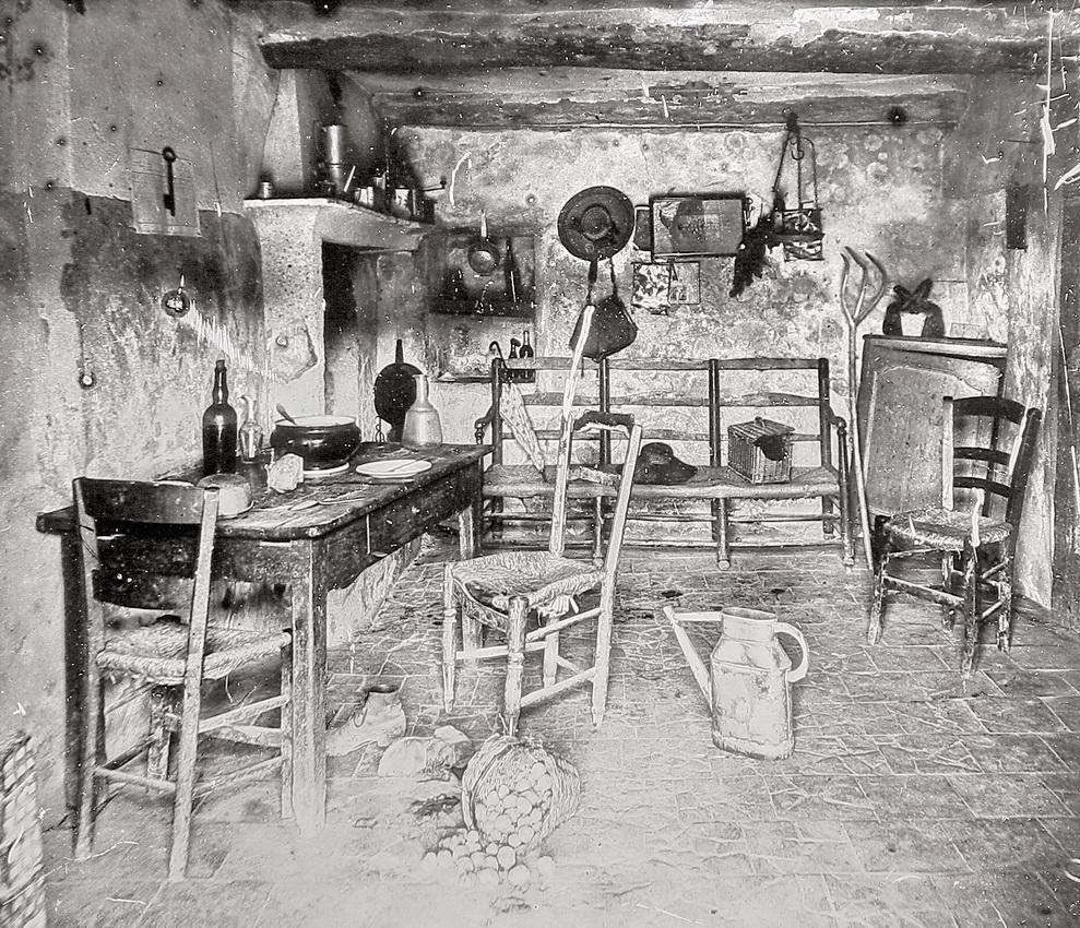 Interior of Vincent Van Gogh's home (France ca 1880s).jpg