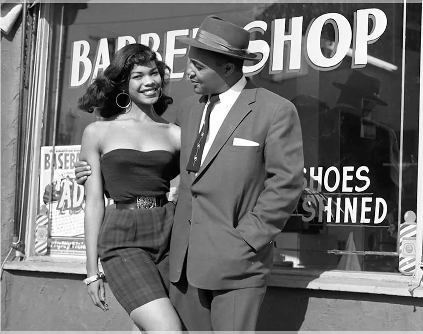 Barbershop, Los Angeles, CA, c. 1956. Photo by Harry Adams.jpg