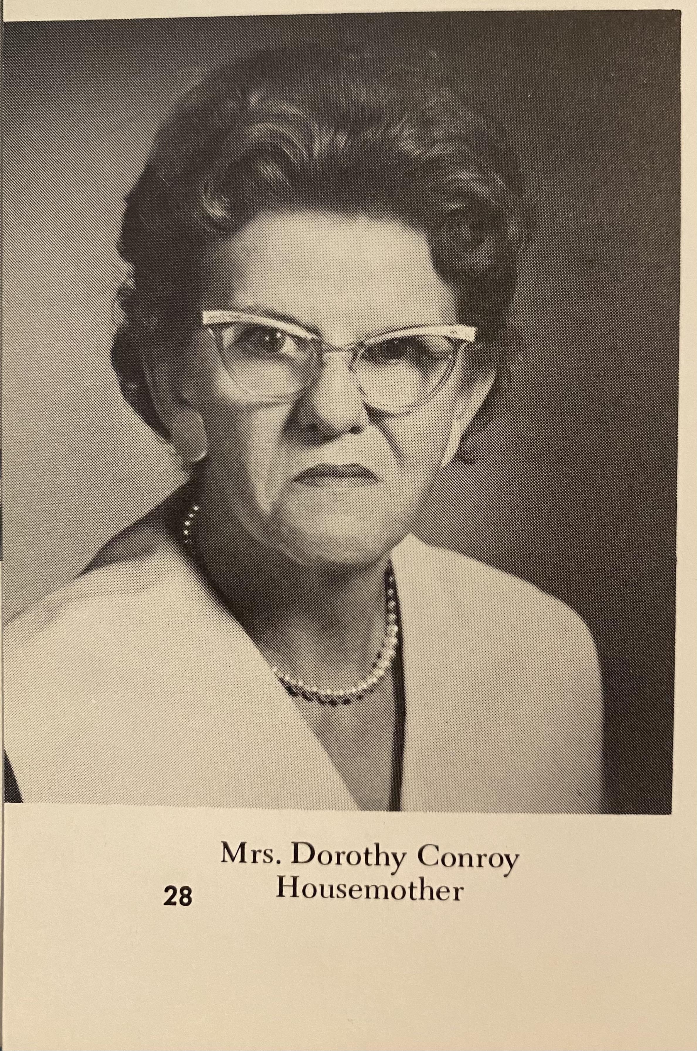 From my mother’s nursing school yearbook - 1968. She said the nursing dorm had several housemothers that would make sure boys didn’t visit the dorm and girls didn’t stay out past an early curfew.jpg