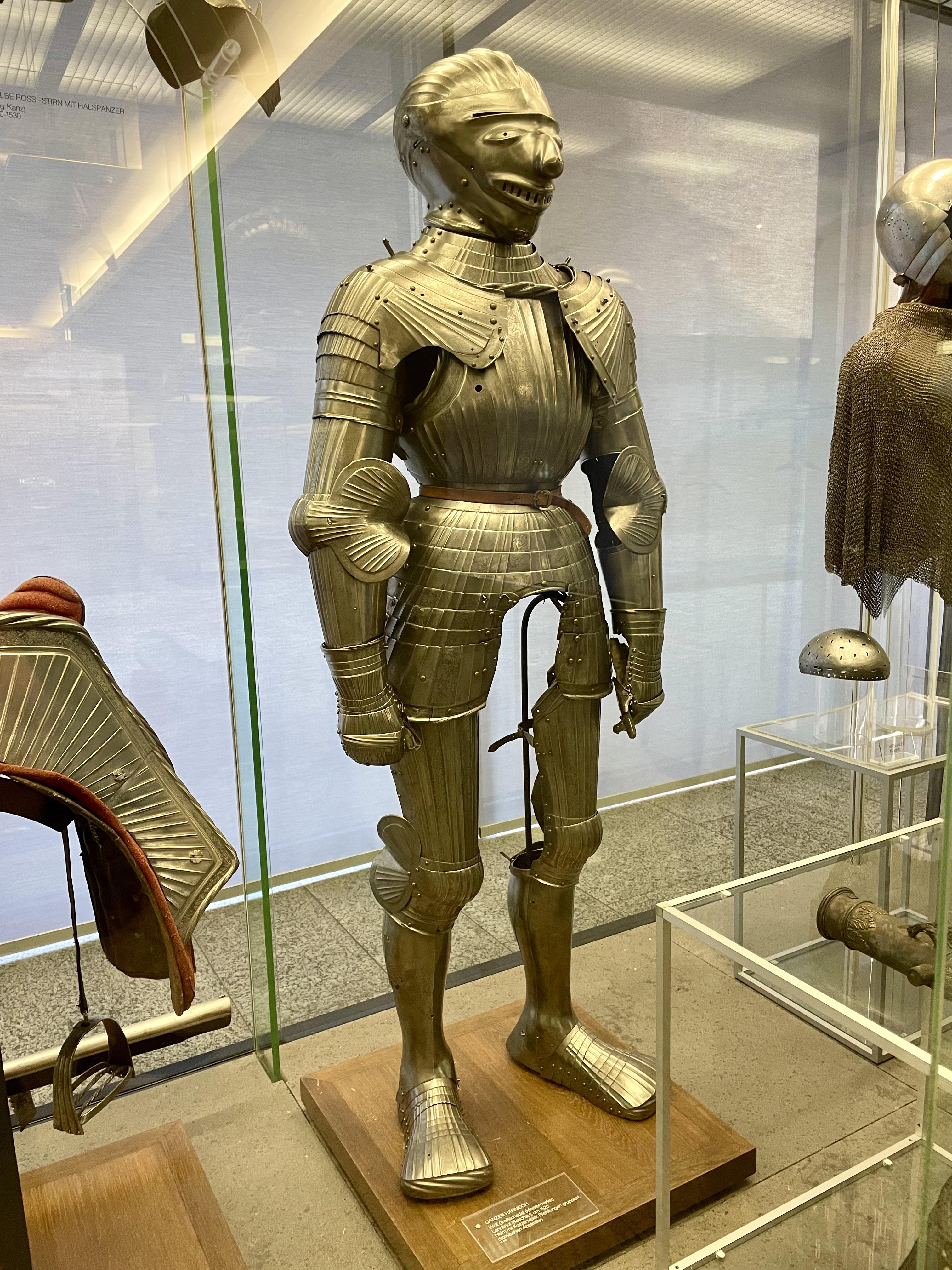 Plate armour crafted by Wolfgang Grosschedel, one of the most prized armourers of his time (1525).jpg