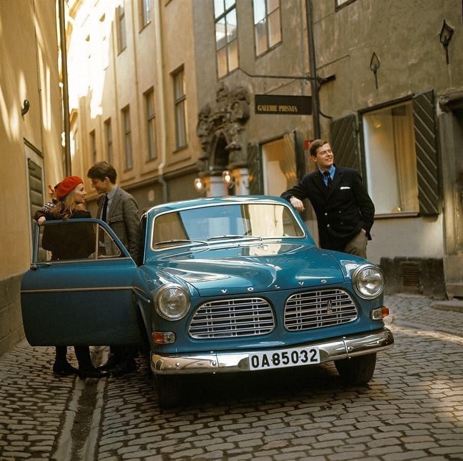 A Volvo in the old town of Stockholm, 1960's.jpg