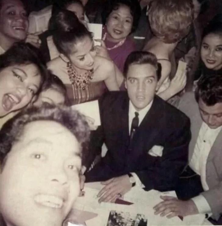 Elvis Presley Excitedly Meeting Fans, 1950’s.jpg