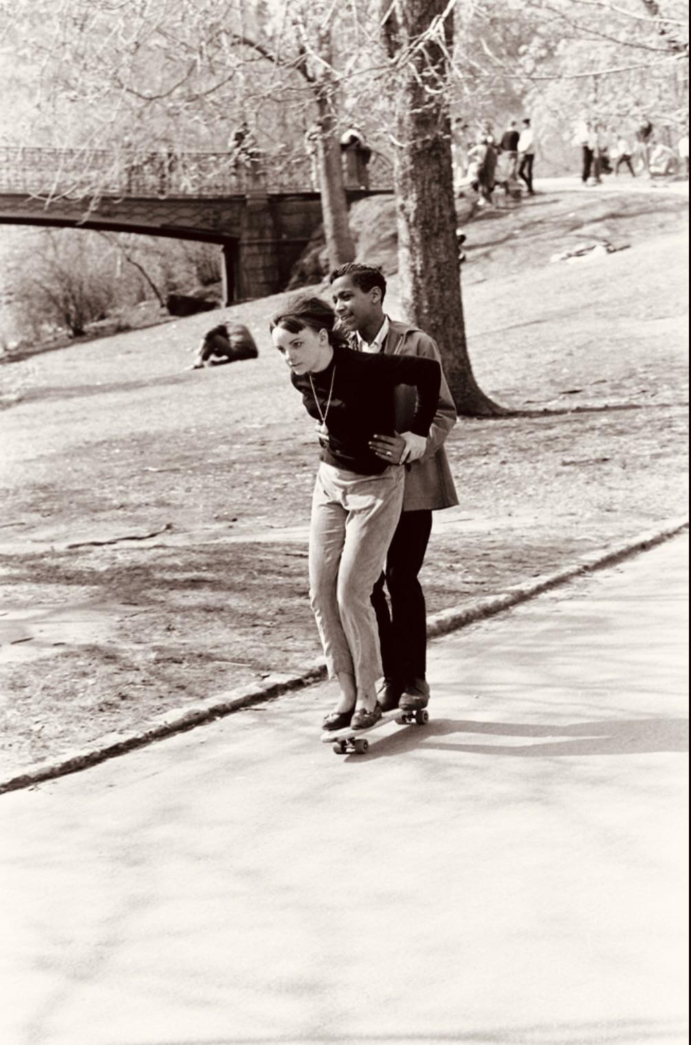 Skateboarding in central park, New York City, 1965.jpg